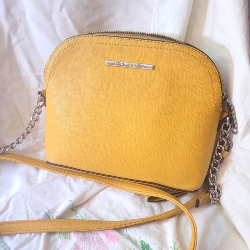 Yellow Steve Madden Crossbody Mini Purse